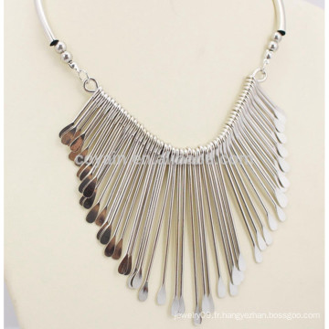 Collier en caoutchouc argenté bon marché en Chine Factory Boho